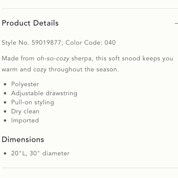 Anthropologie Blue Sherpa Snood - Picture 4 of 6